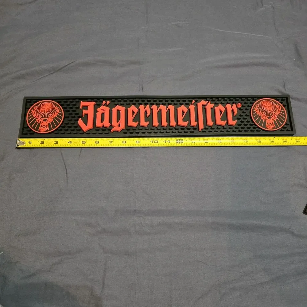 Jagermeister Rubber Bar Rail Runner Spill Mat Heavy Duty  21